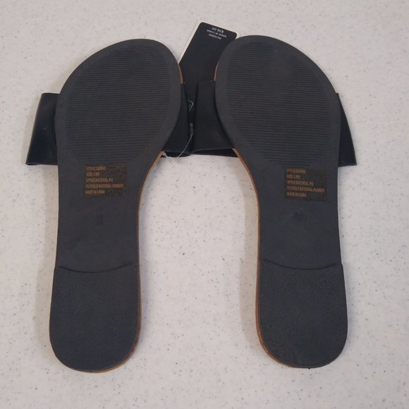 Charles Albert Slide On Sandals Flip-Flop L 8/9 Flat Open-Toe Style: Carrie NWT - Picture 3 of 4